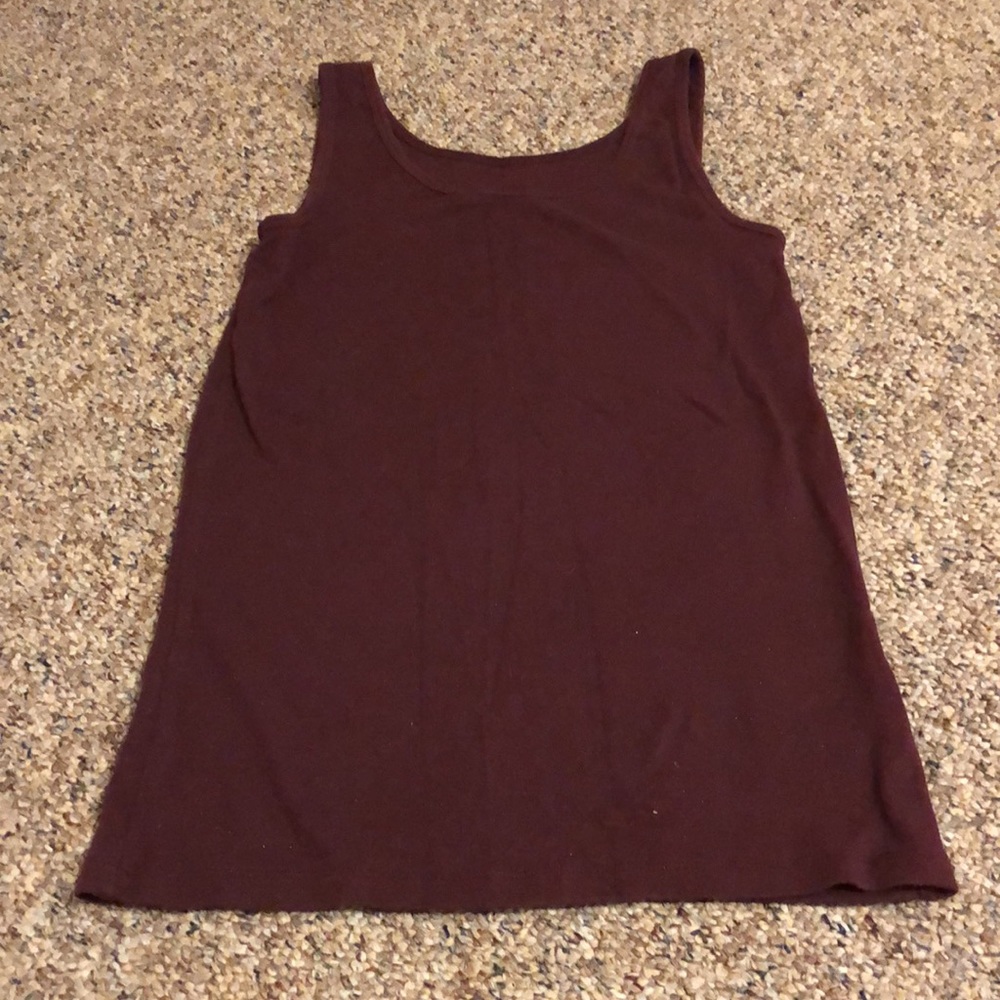 Maroon Shimmery Tank-top